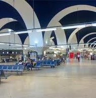 El río de la vida en un aeropuerto